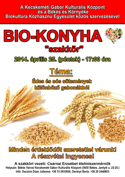 Biokonyha szakkör 2014-04-25