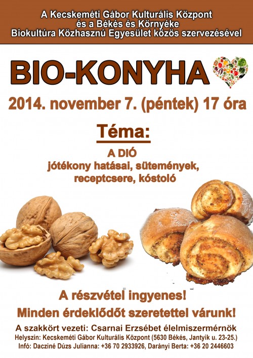 Biokonyha: Dió
