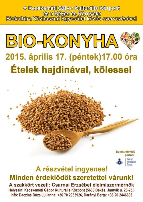 Biokonyha plakát - 2015. április